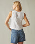 Women's Linen Tank - White